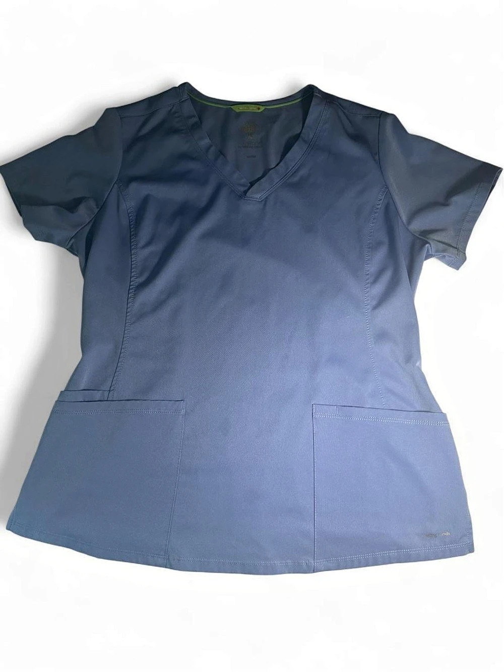Healing Hands HH Works by Healing Hands Blue Scrub Top & Pants Size Large